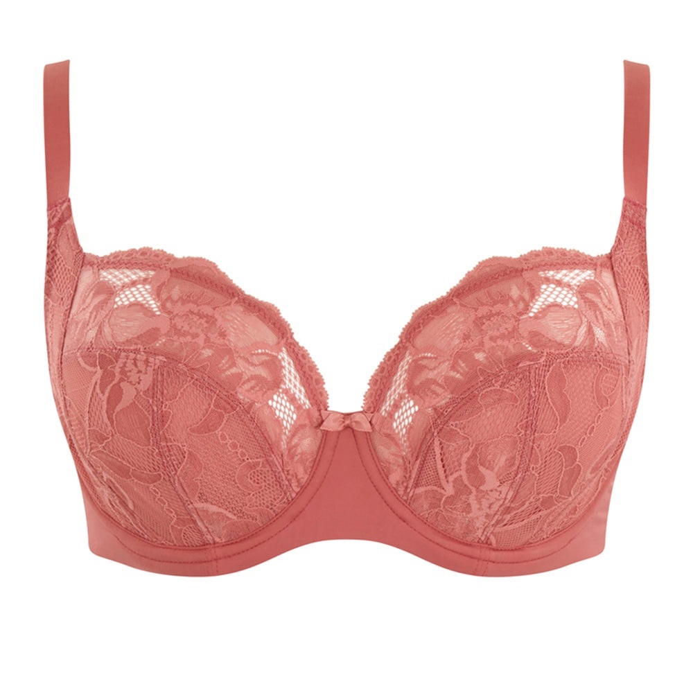 Panache Underwire Balconette Bra Rocha 34H Garnet Rose